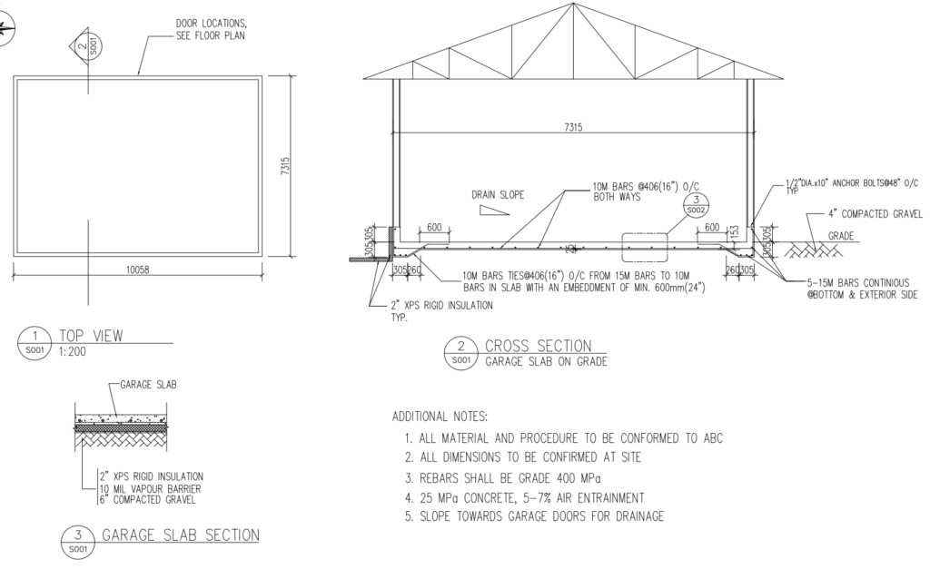 Residential Garage Pad – Solid Structural Design Ltd.