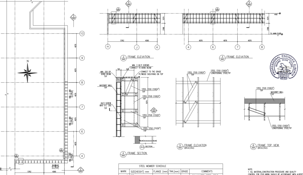 Steel Stud Wall – Solid Structural Design Ltd.